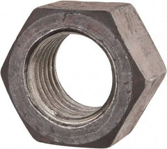 Value Collection - 1-3/8 - 6 UNC Steel Right Hand Hex Nut - 2-1/16" Across Flats, 1-11/64" High, Uncoated - Eagle Tool & Supply