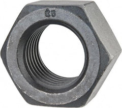 Value Collection - 1-5/8 - 5-1/2 UNC Steel Right Hand Hex Nut - 2-7/16" Across Flats, 1-25/64" High, Uncoated - Eagle Tool & Supply