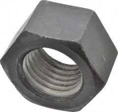 Value Collection - 1-3/4 - 5 UNC Steel Right Hand Hex Nut - 2-5/8" Across Flats, 1-1/2" High, Uncoated - Eagle Tool & Supply