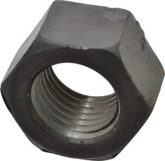 Value Collection - 2 - 4-1/2 UNC Steel Right Hand Hex Nut - 3" Across Flats, 1-23/32" High, Uncoated - Eagle Tool & Supply