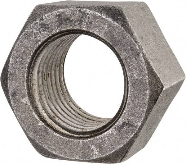 Value Collection - 2-1/2 - 4 UNC Steel Right Hand Hex Nut - 3-3/4" Across Flats, 2-9/64" High, Uncoated - Eagle Tool & Supply