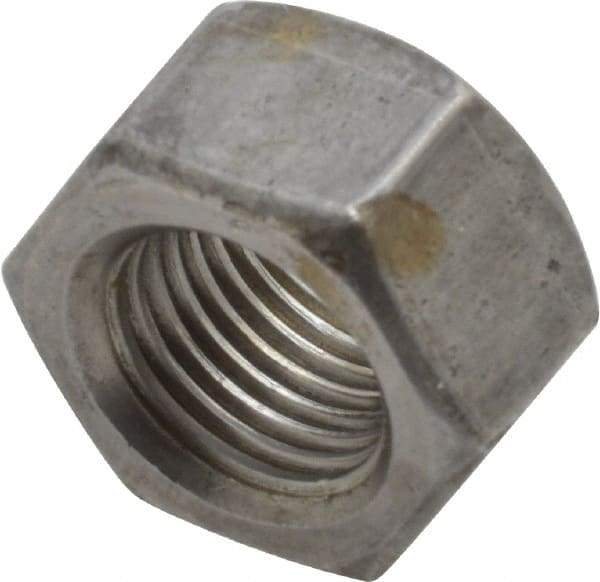 Value Collection - 1/2-20 UNF Steel Right Hand Hex Nut - 3/4" Across Flats, 7/16" High, Zinc Clear Finish - Eagle Tool & Supply