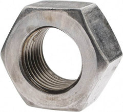 Value Collection - 9/16-18 UN Steel Right Hand Hex Nut - 7/8" Across Flats, 31/64" High, Uncoated - Eagle Tool & Supply