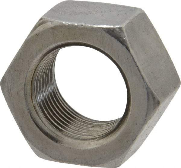 Value Collection - 3/4-16 UNF Steel Right Hand Hex Nut - 1-1/8" Across Flats, 0.6406" High, Uncoated - Eagle Tool & Supply