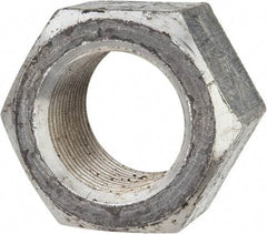 Value Collection - 1-3/8 - 12 UNF Steel Right Hand Hex Nut - 2-1/16" Across Flats, 1.1719" High, Uncoated - Eagle Tool & Supply