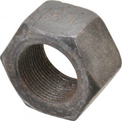 Value Collection - 1-1/2 - 12 UNF Steel Right Hand Hex Nut - 2-1/4" Across Flats, 1.2813" High, Uncoated - Eagle Tool & Supply