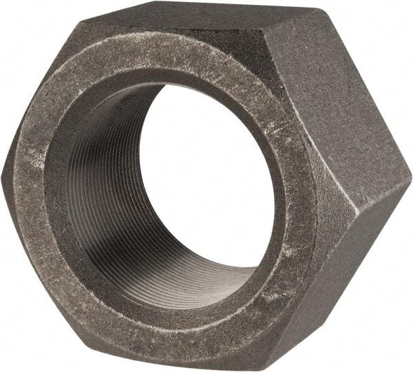 Value Collection - 2-1/2 - 12 UN Steel Right Hand Hex Nut - 3-3/4" Across Flats, 2-9/64" High, Uncoated - Eagle Tool & Supply