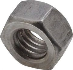 Value Collection - 7/16-14 UNC Steel Left Hand Hex Nut - 11/16" Across Flats, 3/8" High, Uncoated - Eagle Tool & Supply