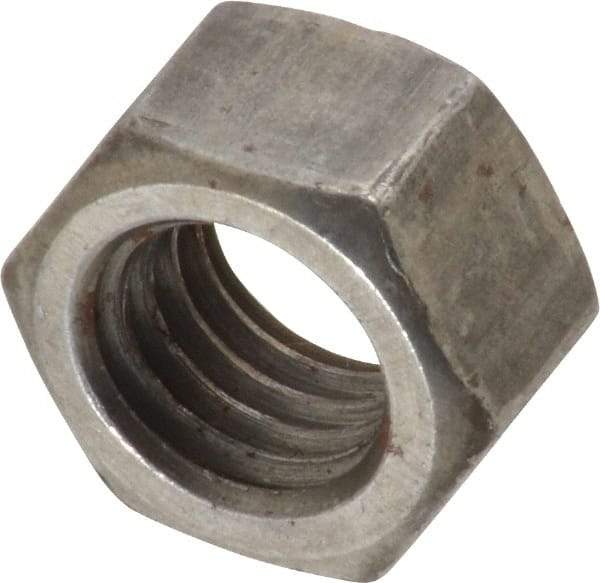 Value Collection - 1/2-13 UNC Steel Left Hand Hex Nut - 3/4" Across Flats, 7/16" High, Uncoated - Eagle Tool & Supply