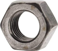 Value Collection - 5/16-24 UNF Steel Left Hand Hex Nut - 1/2" Across Flats, 17/64" High, Uncoated - Eagle Tool & Supply