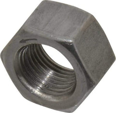 Value Collection - 5/8-18 UNF Steel Left Hand Hex Nut - 15/16" Across Flats, 35/64" High, Uncoated - Eagle Tool & Supply