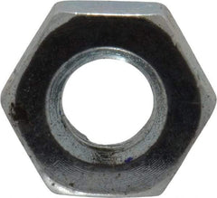 Value Collection - M3x0.50 Steel Right Hand Hex Nut - 5.5mm Across Flats, 2.4mm High, Zinc-Plated Finish - Eagle Tool & Supply