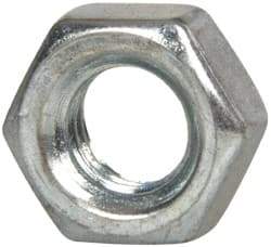 Value Collection - M6x1.00 Metric Coarse Steel Right Hand Hex Nut - 10mm Across Flats, 5mm High, Zinc-Plated Finish - Eagle Tool & Supply