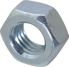 Value Collection - M7x1.00 Steel Right Hand Hex Nut - 11mm Across Flats, 5.5mm High, Zinc-Plated Finish - Eagle Tool & Supply