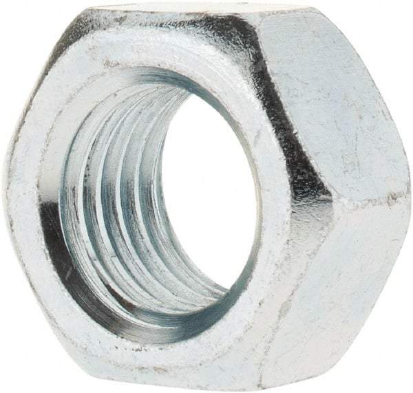 Value Collection - M20x2.50 Steel Right Hand Hex Nut - 30mm Across Flats, 16mm High, Zinc-Plated Finish - Eagle Tool & Supply