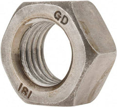 Value Collection - M24x3.00 Steel Right Hand Hex Nut - 36mm Across Flats, 19mm High, Uncoated - Eagle Tool & Supply