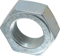 Value Collection - 1-1/4 - 12 UN Steel Right Hand Hex Jam Nut - 1-7/8" Across Flats, 23/32" High, Zinc-Plated Finish - Eagle Tool & Supply