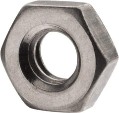 Value Collection - 1/4-20 UNC Steel Left Hand Hex Jam Nut - 7/16" Across Flats, 5/32" High, Uncoated - Eagle Tool & Supply