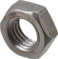 Value Collection - 1/2-13 UNC Steel Left Hand Hex Jam Nut - 3/4" Across Flats, 5/16" High, Uncoated - Eagle Tool & Supply