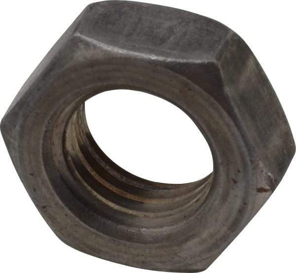 Value Collection - 5/8-11 UNC Steel Left Hand Hex Jam Nut - 15/16" Across Flats, 3/8" High, Uncoated - Eagle Tool & Supply