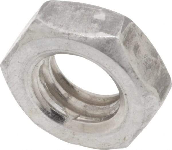 Value Collection - 5/16-18 UNC Steel Right Hand Hex Jam Nut - 1/2" Across Flats, 3/16" High, Uncoated - Eagle Tool & Supply