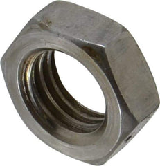 Value Collection - 3/4-10 UNC Steel Right Hand Hex Jam Nut - 1-1/8" Across Flats, 0.4219" High, Uncoated - Eagle Tool & Supply