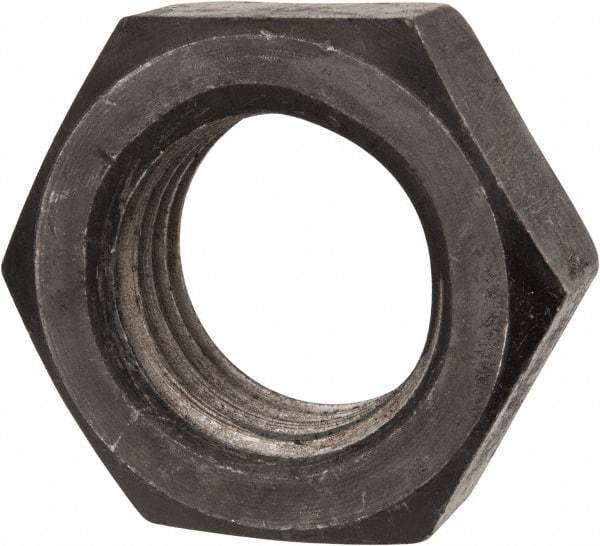 Value Collection - 1-1/2 - 6 UNC Steel Right Hand Hex Jam Nut - 2-1/4" Across Flats, 0.8438" High, Uncoated - Eagle Tool & Supply