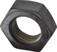 Value Collection - 1-3/4 - 5 UNC Steel Right Hand Hex Jam Nut - 2-5/8" Across Flats, 31/32" High, Uncoated - Eagle Tool & Supply