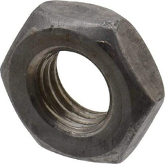 Value Collection - 1/4-28 UNF Steel Right Hand Hex Jam Nut - 7/16" Across Flats, 0.1563" High, Uncoated - Eagle Tool & Supply