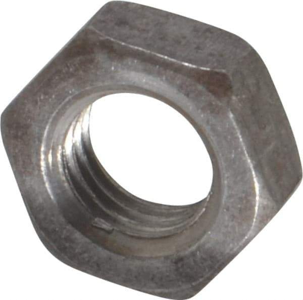 Value Collection - 5/16-24 UNF Steel Right Hand Hex Jam Nut - 1/2" Across Flats, 3/16" High, Uncoated - Eagle Tool & Supply