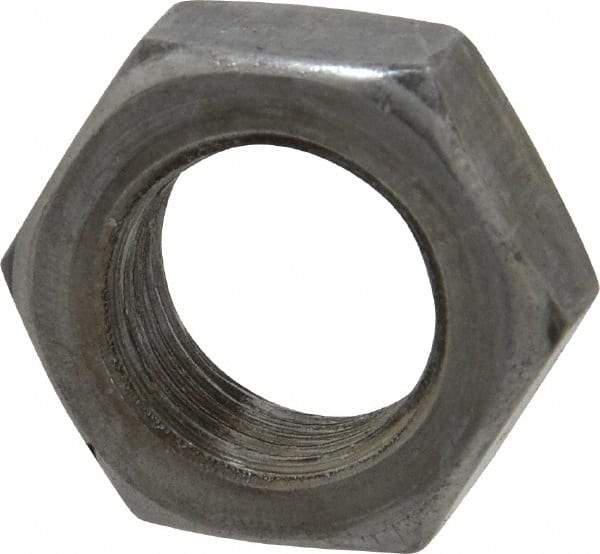 Value Collection - 5/8-18 UNF Steel Right Hand Hex Jam Nut - 15/16" Across Flats, 3/8" High, Uncoated - Eagle Tool & Supply