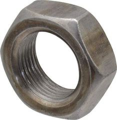 Value Collection - 1-14 UNF Steel Right Hand Hex Jam Nut - 1-1/2" Across Flats, 0.5469" High, Uncoated - Eagle Tool & Supply