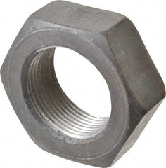 Value Collection - 1-1/2 - 12 UNF Steel Right Hand Hex Jam Nut - 2-1/4" Across Flats, 27/32" High, Uncoated - Eagle Tool & Supply