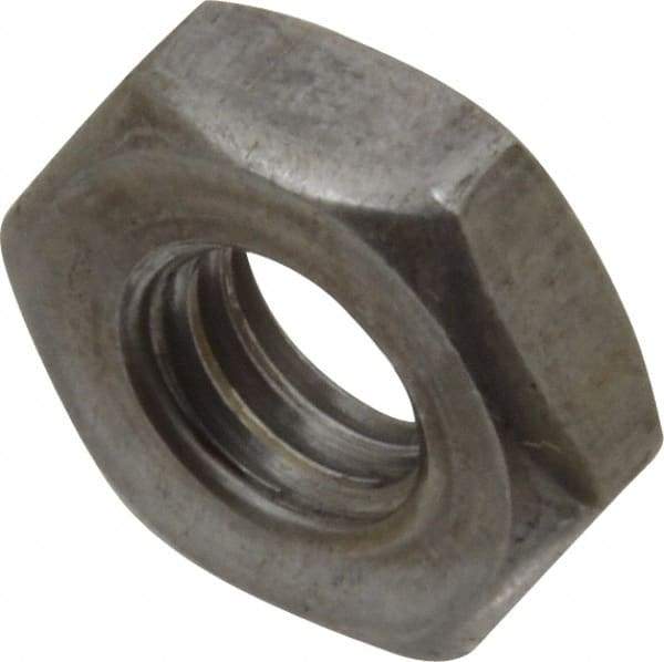 Value Collection - 3/8-16 UNC Steel Right Hand Heavy Hex Jam Nut - 11/16" Across Flats, 15/64" High, Uncoated, 2B Class of Fit - Eagle Tool & Supply