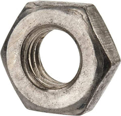 Value Collection - 7/16-14 UNC Steel Right Hand Heavy Hex Jam Nut - 3/4" Across Flats, 1/4" High, Uncoated, 2B Class of Fit - Eagle Tool & Supply