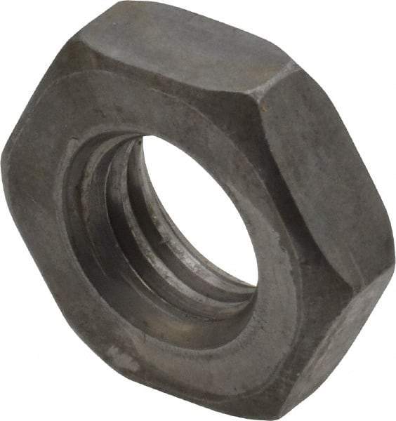 Value Collection - 1/2-13 UNC Steel Right Hand Heavy Hex Jam Nut - 7/8" Across Flats, 19/64" High, Uncoated, 2B Class of Fit - Eagle Tool & Supply