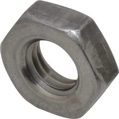 Value Collection - 5/8-11 UNC Steel Right Hand Heavy Hex Jam Nut - 1-1/16" Across Flats, 23/64" High, Uncoated, 2B Class of Fit - Eagle Tool & Supply