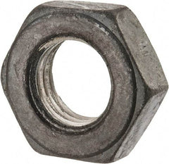 Value Collection - 7/8-9 UNC Steel Right Hand Heavy Hex Jam Nut - 1-7/16" Across Flats, 31/64" High, Uncoated, 2B Class of Fit - Eagle Tool & Supply