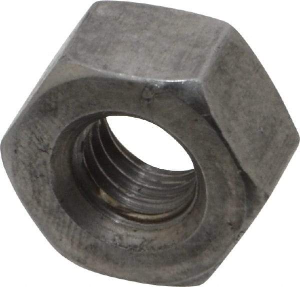 Value Collection - 3/8-16 UNC Steel Right Hand Heavy Hex Nut - 11/16" Across Flats, 23/64" High, Uncoated, 2B Class of Fit - Eagle Tool & Supply