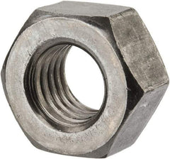 Value Collection - 9/16-12 UNC Steel Right Hand Heavy Hex Nut - 15/16" Across Flats, 35/64" High, Uncoated, 2B Class of Fit - Eagle Tool & Supply