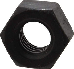 Value Collection - 7/16-14 UNC Steel Right Hand Heavy Hex Nut - 3/4" Across Flats, 27/64" High, Uncoated, 2B Class of Fit - Eagle Tool & Supply