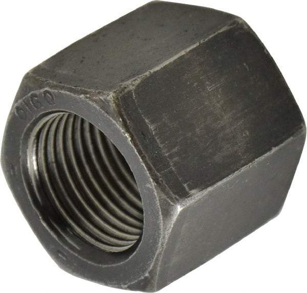 Value Collection - 7/8-14 UNF Steel Right Hand High Hex Nut - 1-5/16" Across Flats, 1-5/32" High, Uncoated - Eagle Tool & Supply