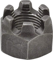 Value Collection - 5/8-18 UNF Grade 5 Steel Castle Locknut - 15/16" Width Across Flats, 23/32" High, Uncoated - Eagle Tool & Supply