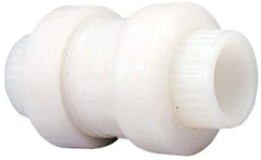 NIBCO - 2" Pipe, Full Port, PVDF True Union Design Ball Valve - 1 Piece, Inline - One Way Flow, Solvent x Solvent Ends, Wedge Handle, 150 WOG - Eagle Tool & Supply