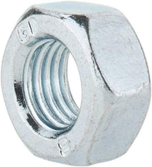 Value Collection - M8x1.00 Metric Fine Steel Right Hand Hex Nut - 13mm Across Flats, 6.5mm High, Zinc-Plated Finish - Eagle Tool & Supply