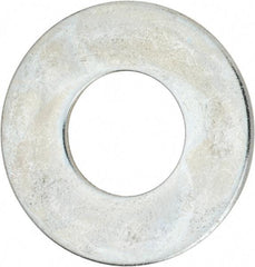 Value Collection - 1-3/4" Screw, Steel USS Flat Washer - 1-7/8" ID x 4" OD, 0.153" Thick, Zinc-Plated Finish - Eagle Tool & Supply