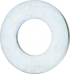 Value Collection - 2-1/4" Screw, Steel USS Flat Washer - 2-3/8" ID x 4-3/4" OD, 0.193" Thick, Zinc-Plated Finish - Eagle Tool & Supply