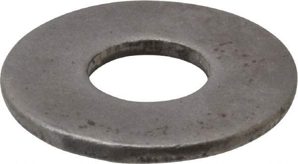Value Collection - 7/16" Screw, Steel USS Flat Washer - 1/2" ID x 1-1/4" OD, 5/64" Thick, Plain Finish - Eagle Tool & Supply