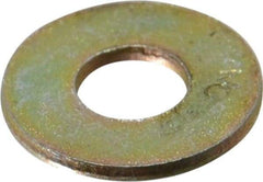 Value Collection - 1/4" Screw, Grade 8 Steel USS Flat Washer - 5/16" ID x 3/4" OD, 1/16" Thick, Zinc Yellow Dichromate Finish - Eagle Tool & Supply
