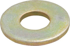 Value Collection - 5/16" Screw, Grade 8 Steel USS Flat Washer - 3/8" ID x 7/8" OD, 5/64" Thick, Zinc Yellow Dichromate Finish - Eagle Tool & Supply